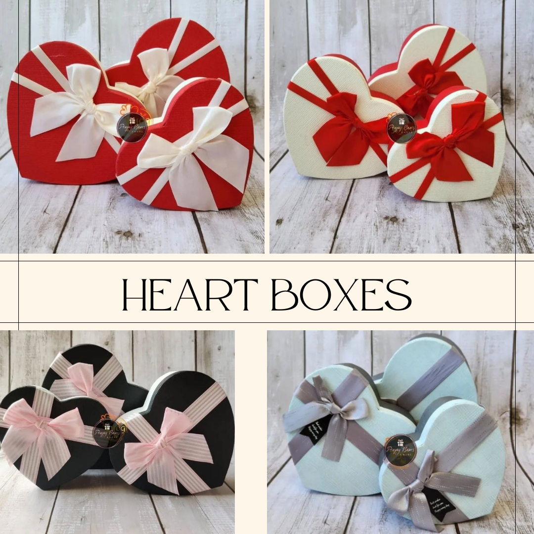 Heart Shape Gift Packaging Hamper Boxes