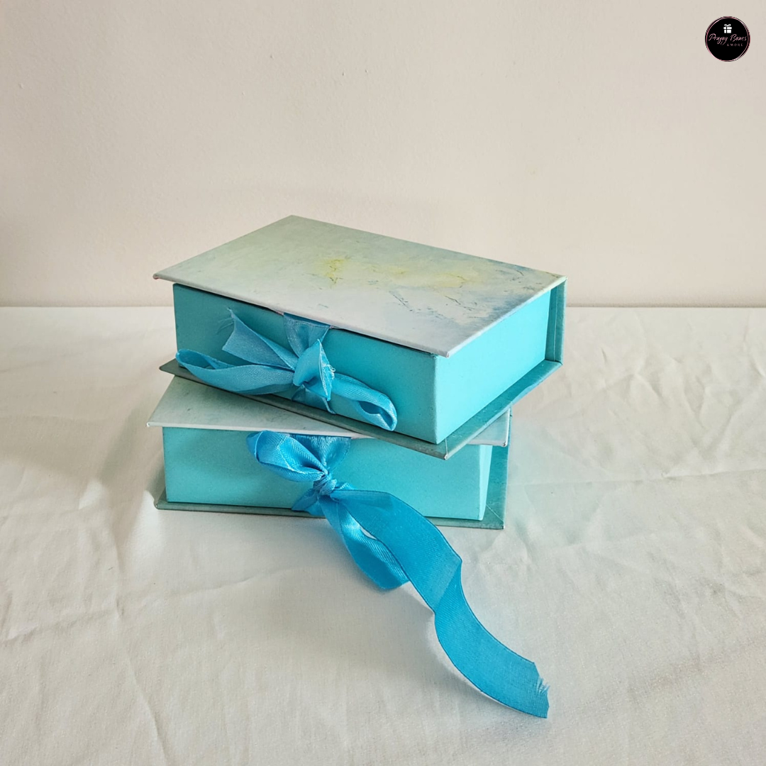 Cute Mini Box with Ribbon(Pack of 2 boxes)