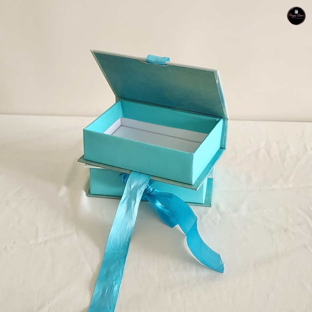 Cute Mini Box with Ribbon(Pack of 2 boxes)