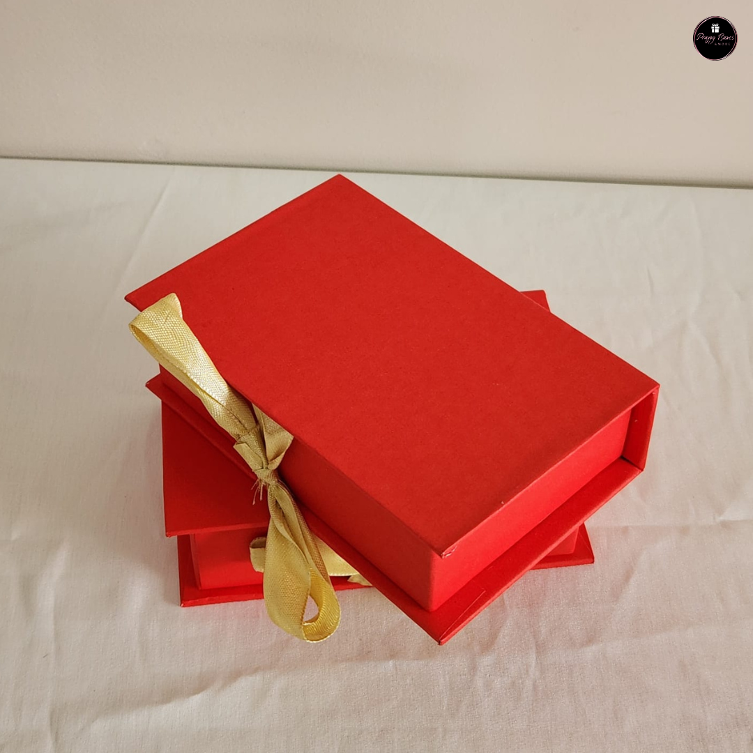 Cute Mini Box with Ribbon(Pack of 2 boxes)