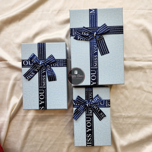 Rectangle Blue Top Blue Base Gift Box | Gift Hamper