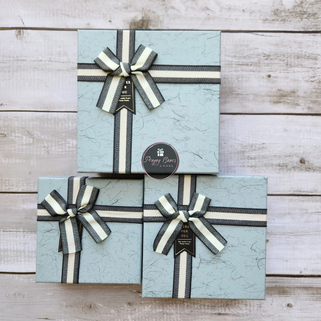 Grey and Black Square Gift Box | Gift Hamper