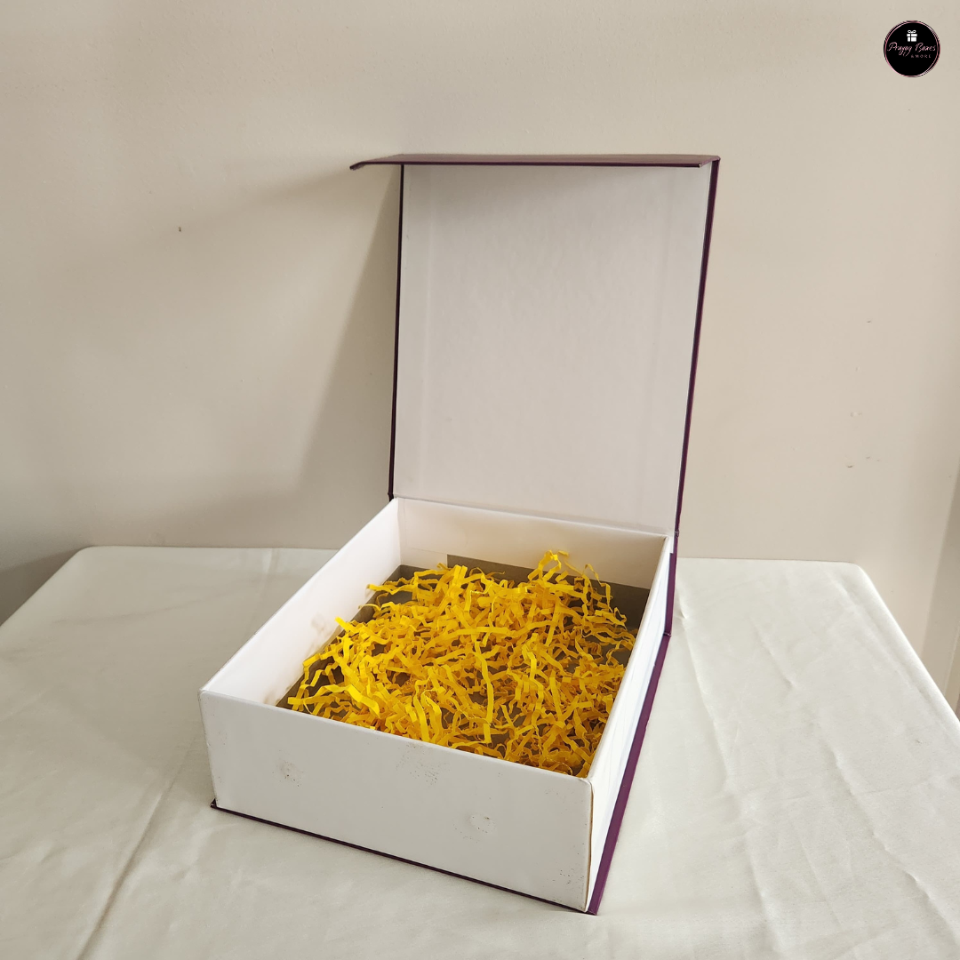 Raksha Bandhan Special Magnetic Hamper Box | 8.5x7.5x3" with Decorative Fillers