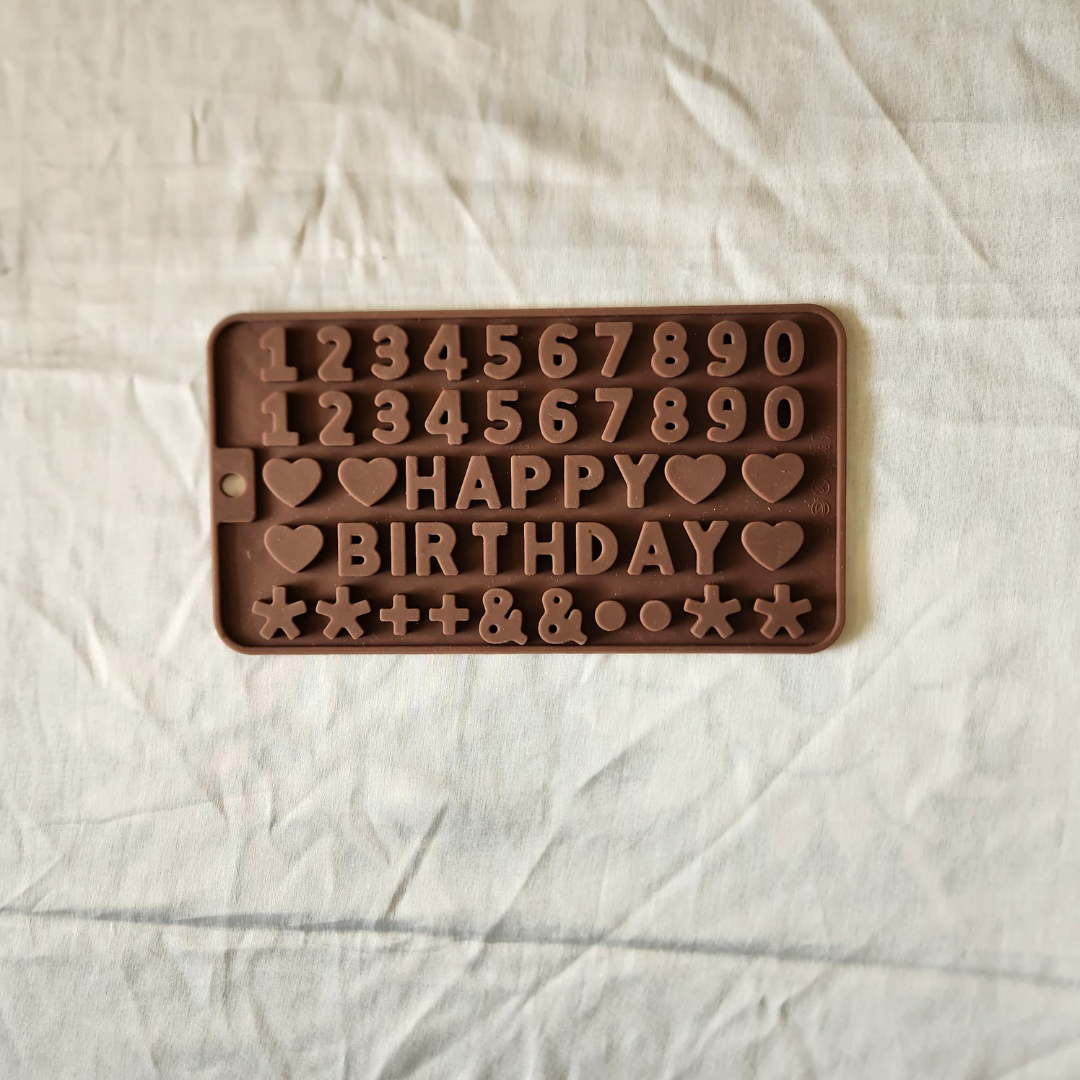 Numbers and Happy Birthday Chocolate Mould