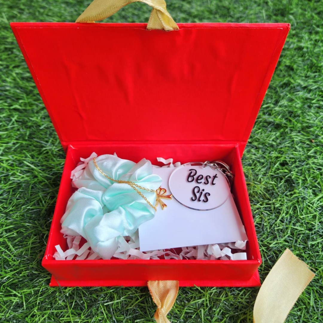 Rakhi Gift Hamper for Sister - Mini Rigid Box