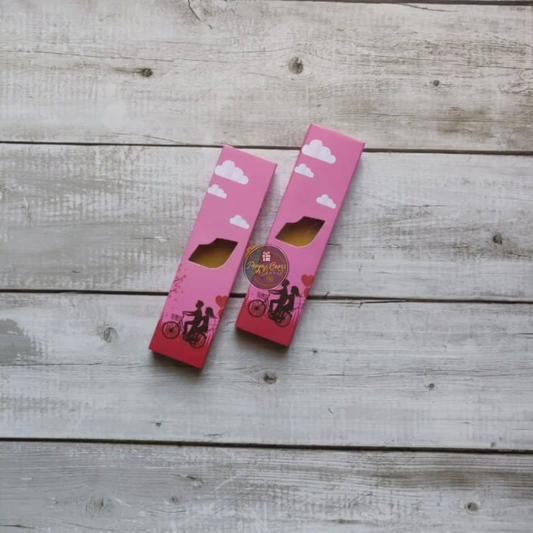 Valentine's Lip Shape Chocolate Rectangle Box | Pack of 5 Pcs