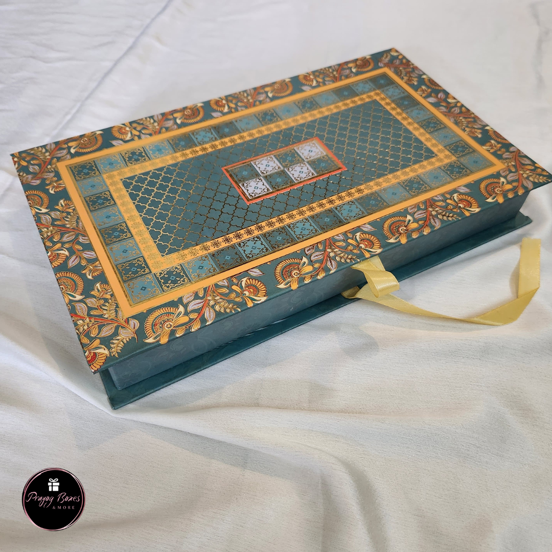 Diwali Sweet Box | Blue Pattern | At Best Price | Pack of 2 Boxes