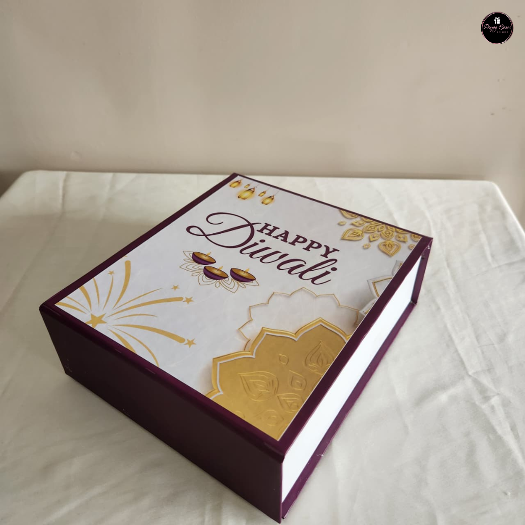 Diwali Magnetic Hamper Box | 8.5x7.5x3"