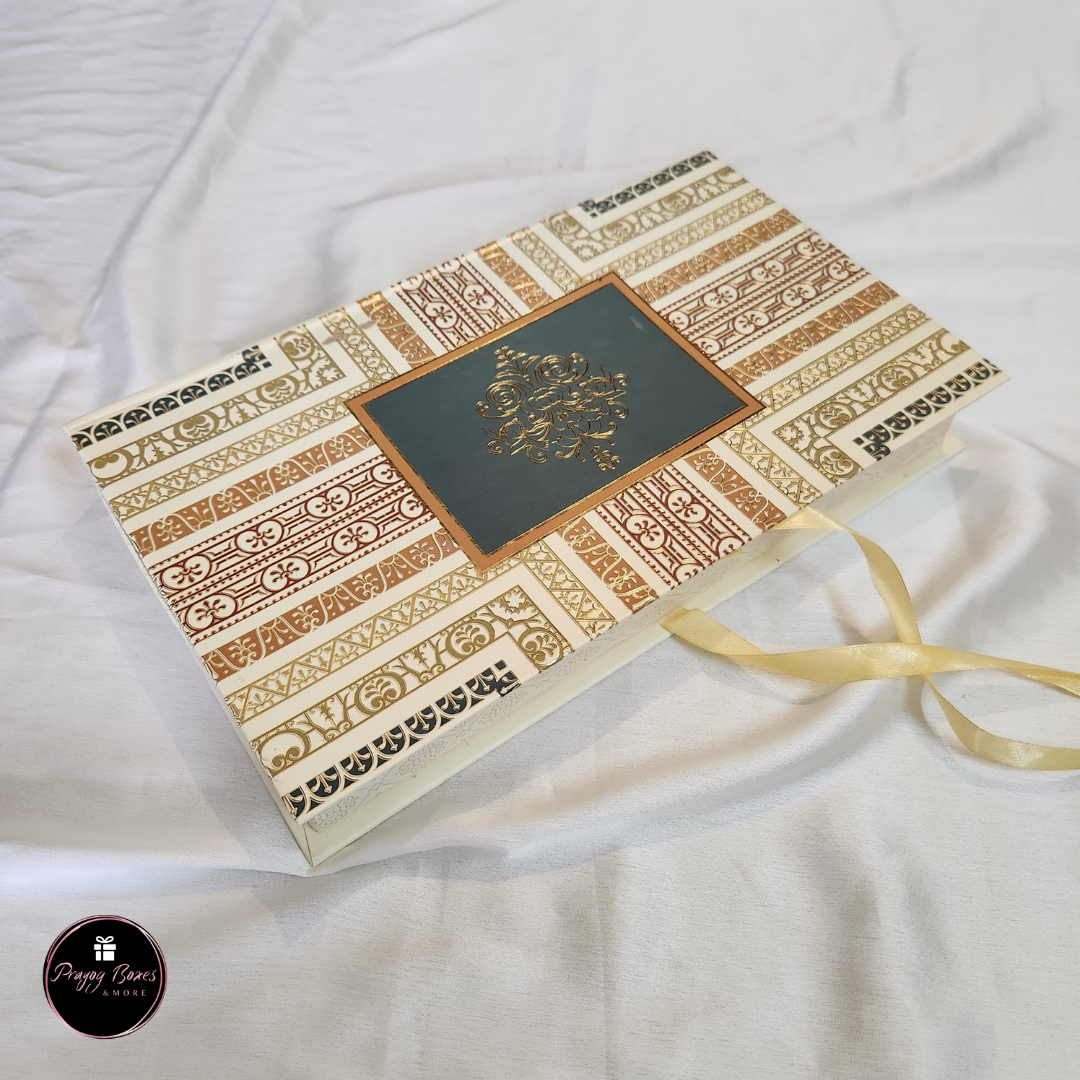 Diwali Sweet Box | Cream Pattern | At Best Price | Pack of 2 Boxes