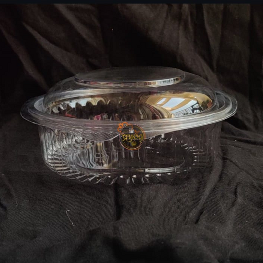 Cake Container Plastic - Dome Round Shape | Pack of 6 pcs