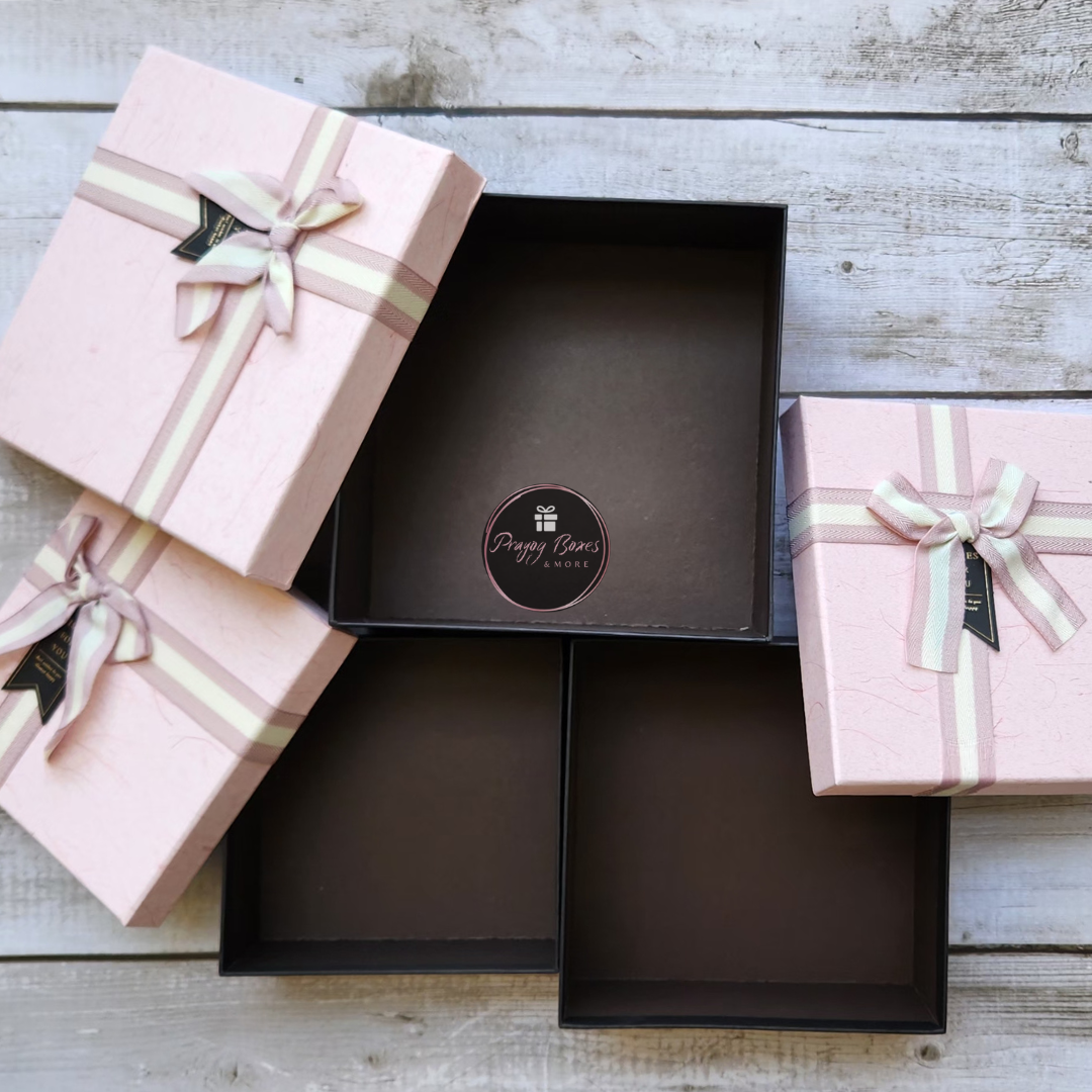 Pink and Black Square Gift Box | Gift Hamper