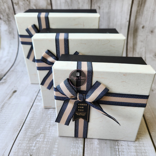 White and Black Square Gift Box |  Gift Hamper