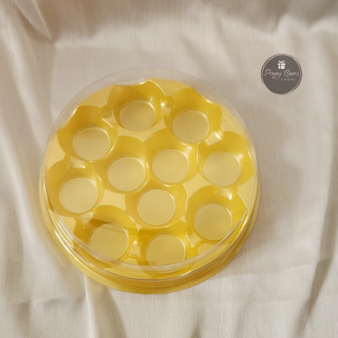 11 Cavity Round Modak Box | Pack of 5pcs