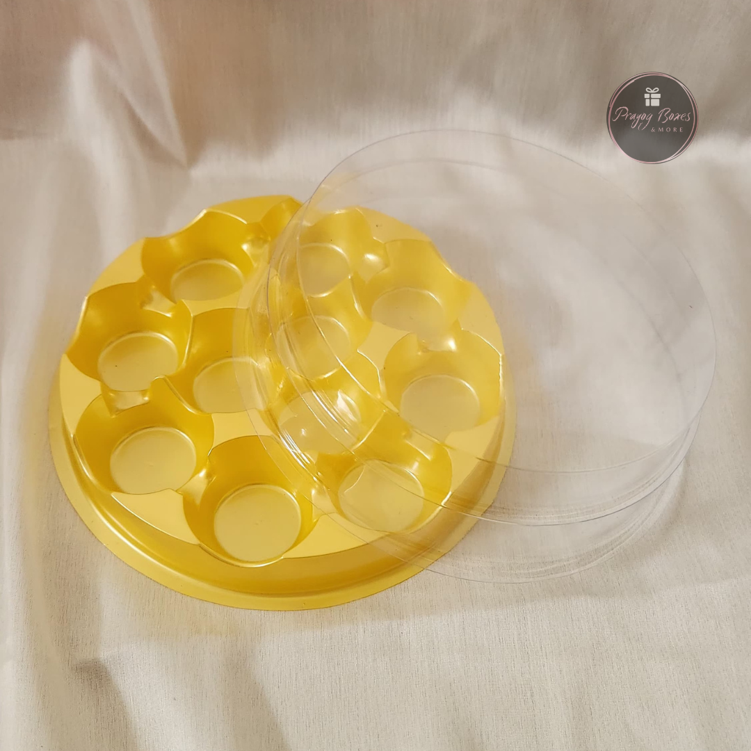 11 Cavity Round Modak Box | Pack of 5pcs