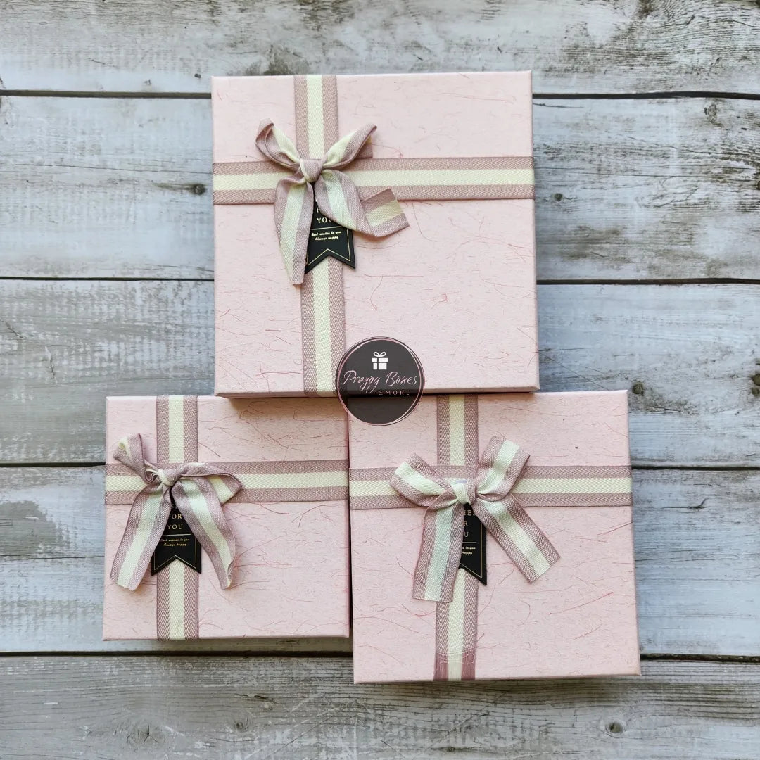 Pink and Black Square Gift Box | Gift Hamper