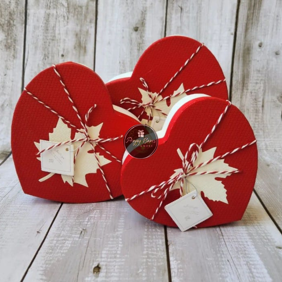 Heart Shape Gift Packaging Hamper Boxes