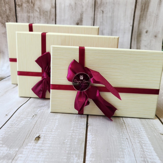 Rectangle White Top Red Base Gift Box