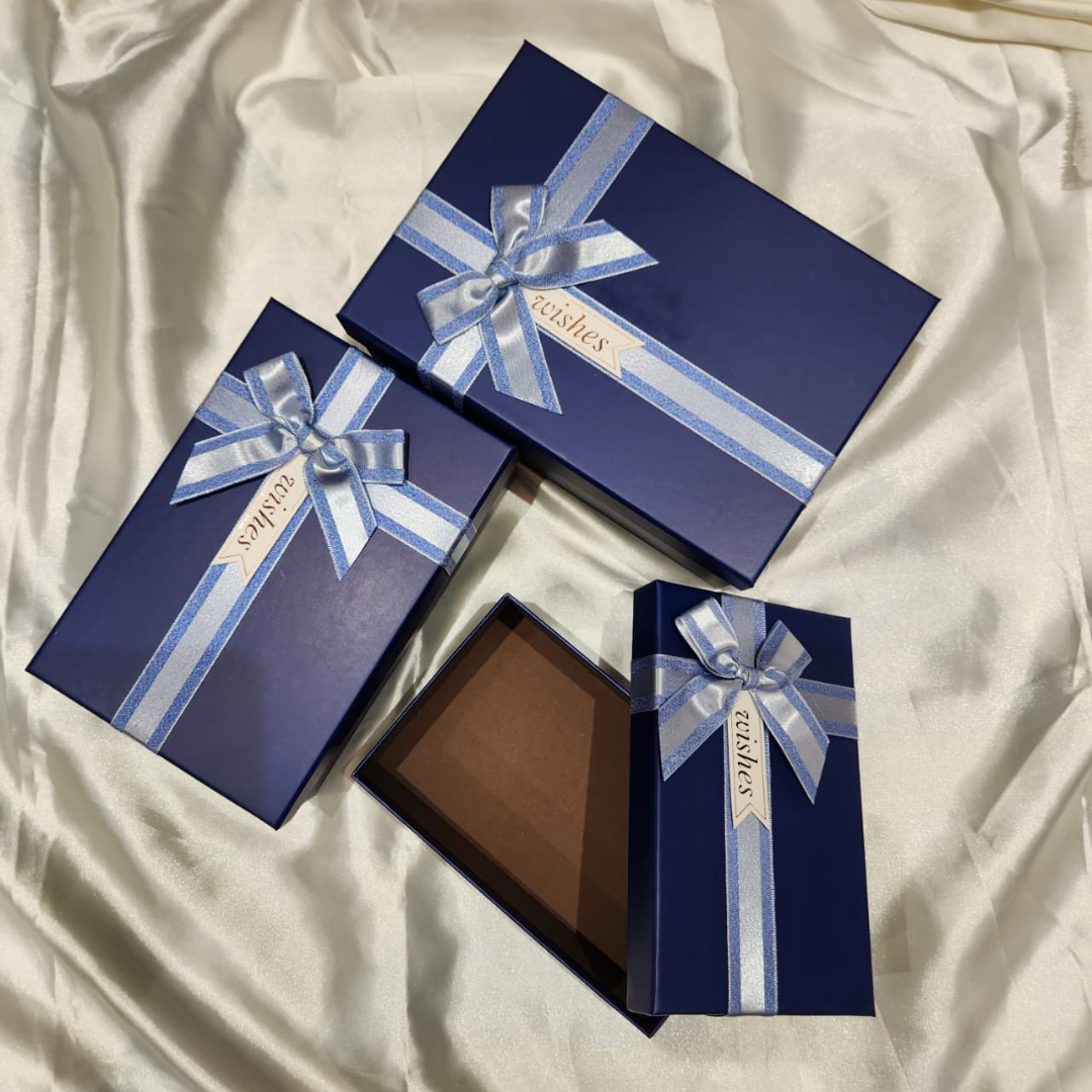 Rectangle Blue Gift Box | Gift Hamper