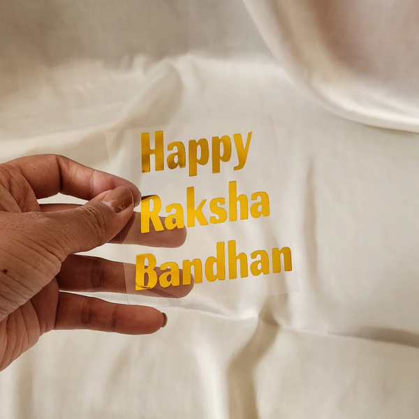 Happy Raksha Bandhan Sticker at Best Price – Prayog Boxes & More