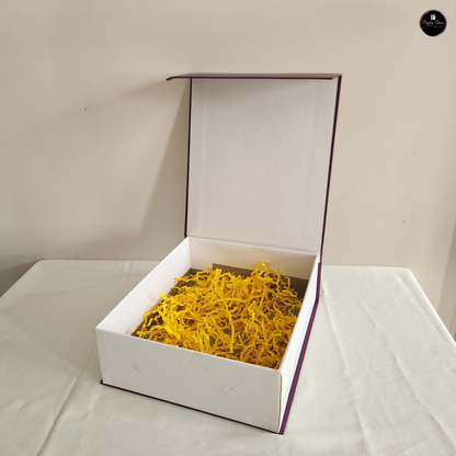 Raksha Bandhan Special Magnetic Hamper Box | 8.5x7.5x3" with Decorative Fillers