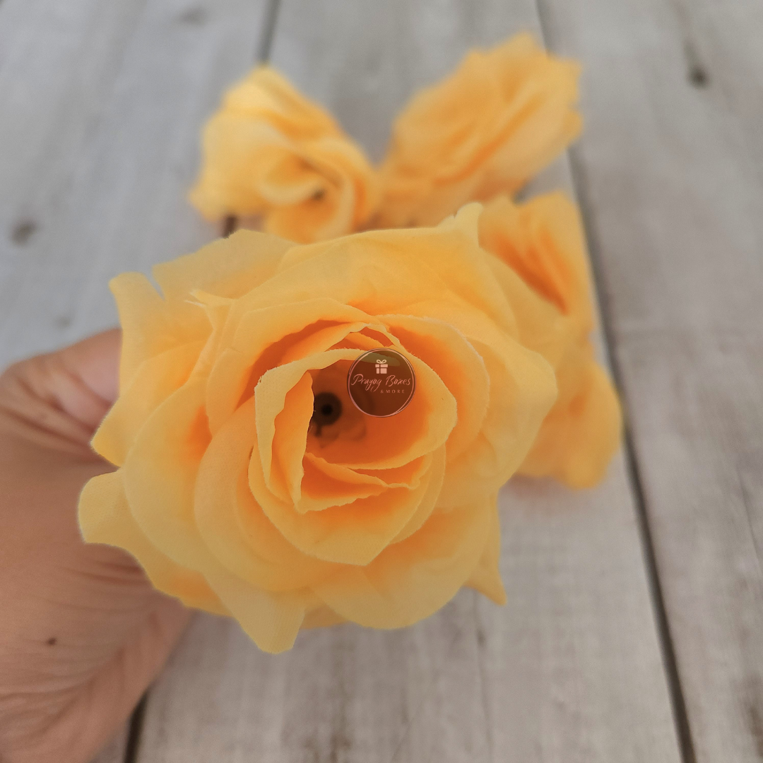 Orange Decorative Flowers | Pack of 5pcs