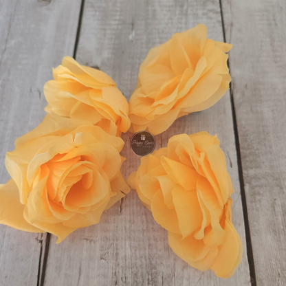 Orange Decorative Flowers | Pack of 5pcs