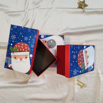 Christmas Glitter Santa Box