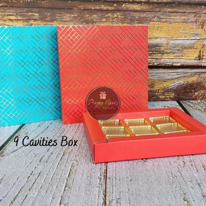 9 Cavities Mithai/Chocolate Box (Pack of 5)