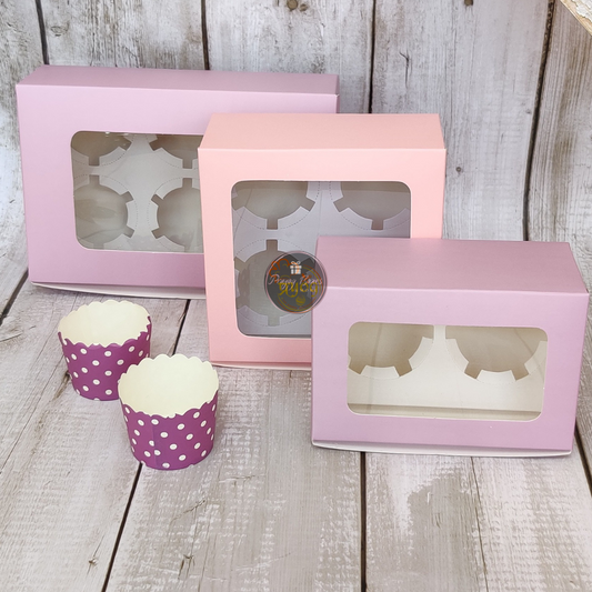 Cupcake Boxes (Pack of 5 boxes)