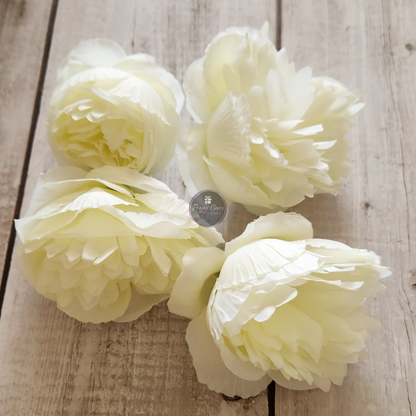 White Rose Decorative Flowers | Pack of 5 pcs