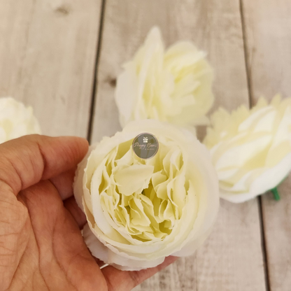 White Rose Decorative Flowers | Pack of 5 pcs