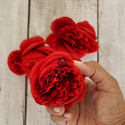 Red Rose Decorative Flowers | Pack of 5pcs