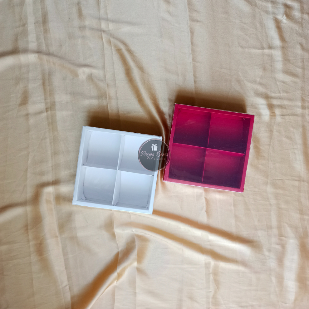 4 Partition Box/Hamper box (Pack of 5 boxes) – Prayog Boxes & More