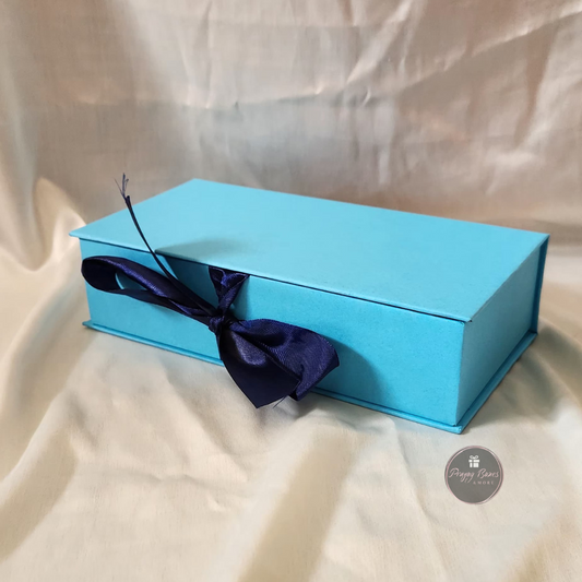 Rigid Box 8x4x2 inches with ribbon | Best for Gifting | Pack of 2 Boxes