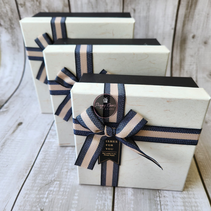 White and Black Square Gift Box