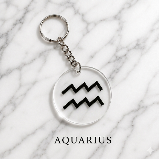 Aquarius Keychain | Kumbh Rashi Keychain