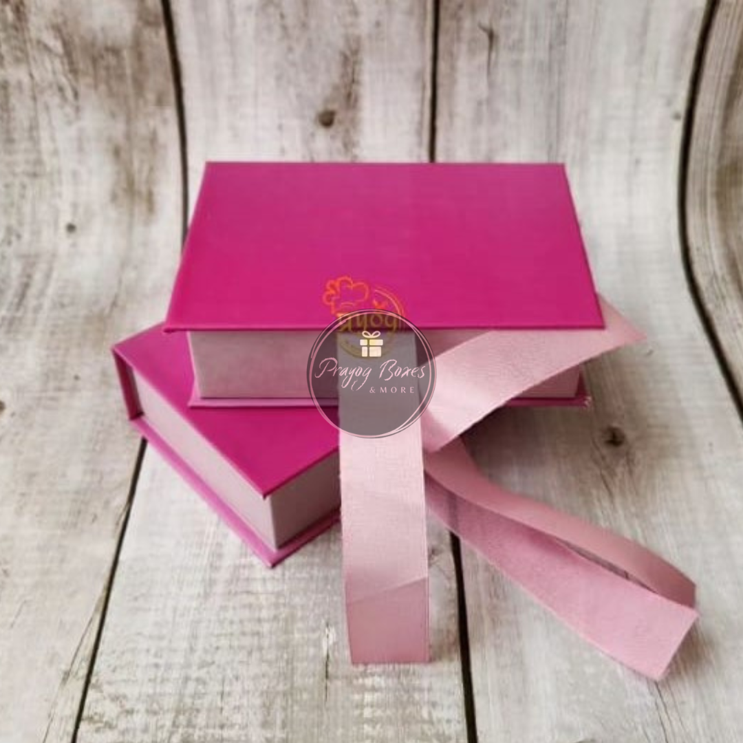 Cute Mini Box with Ribbon(Pack of 2 boxes)