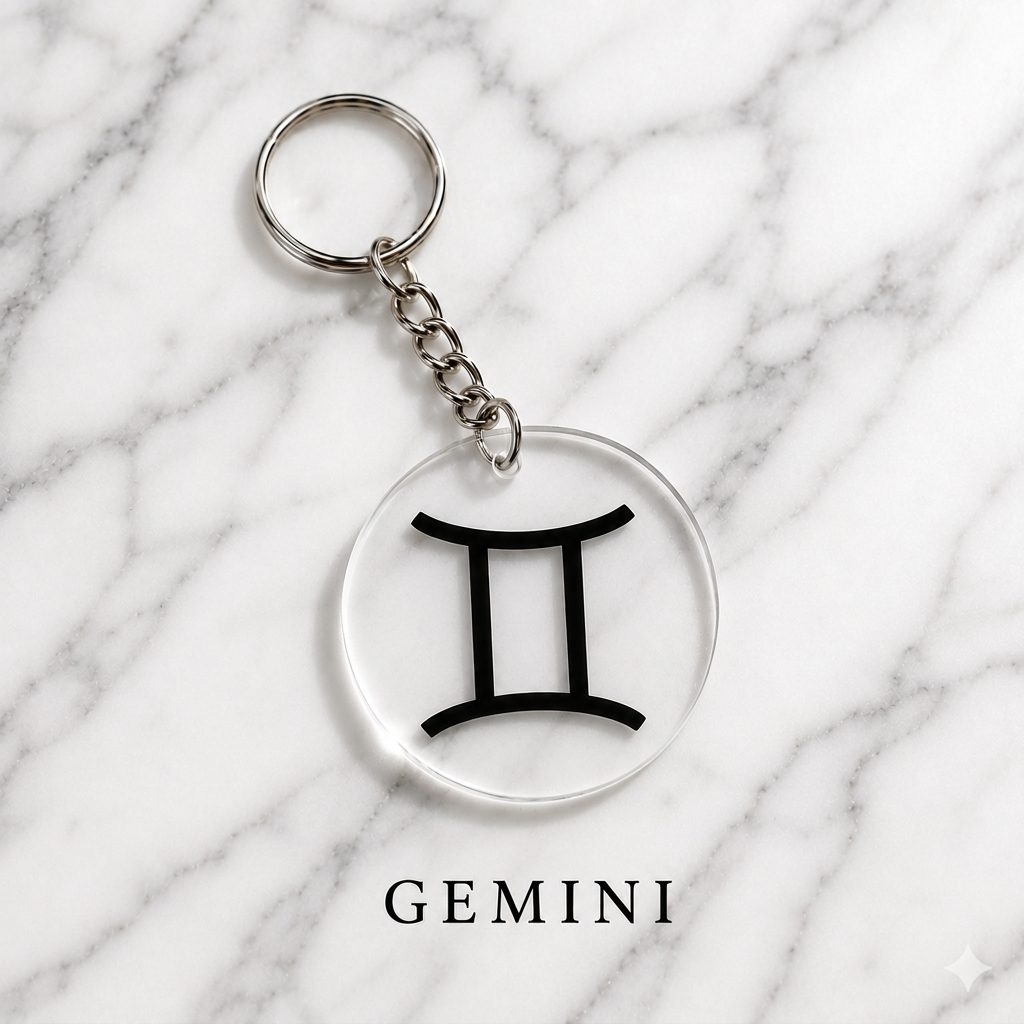 Gemini Keychain | Mithun Raashi Keychain