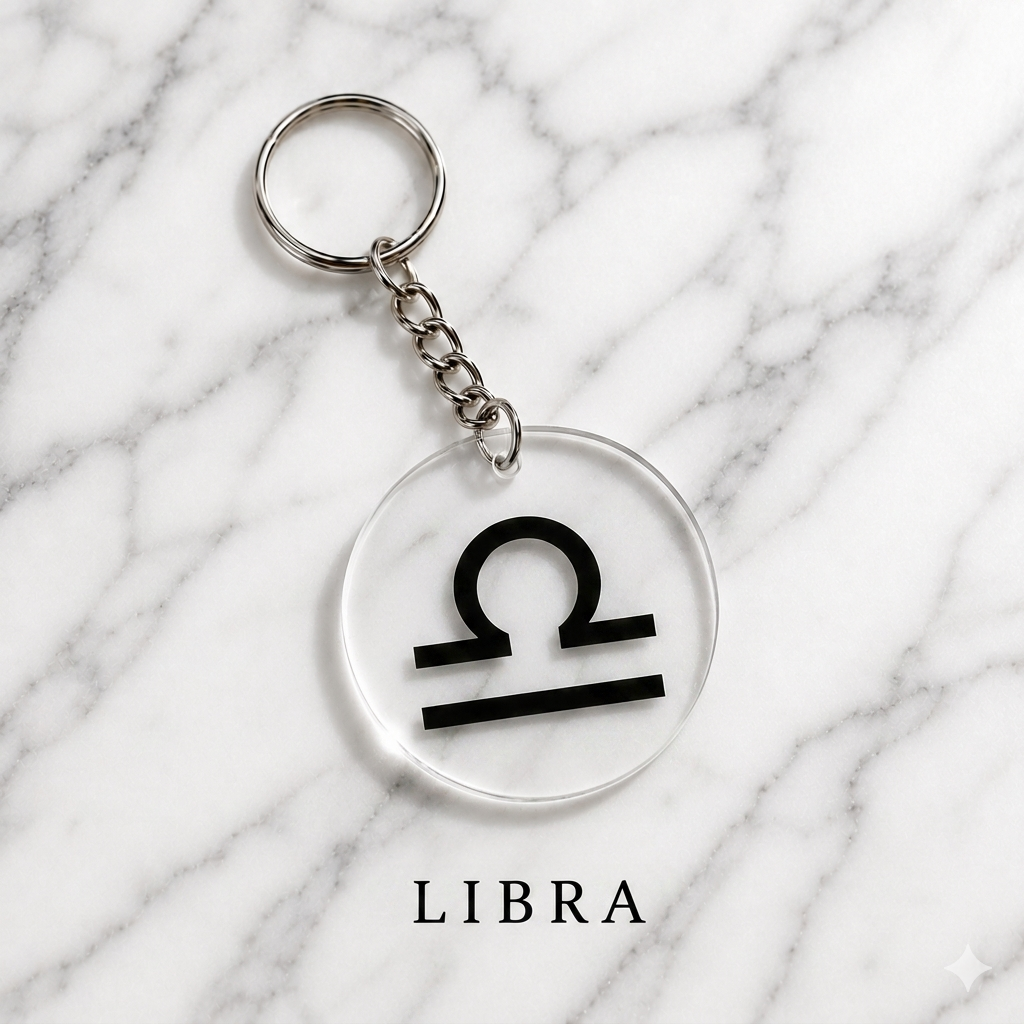 Libra Keychain | Tula Raashi Keychain